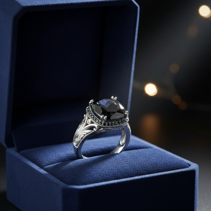 Black Spinel Rings