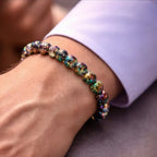Natural Lava Titanium Bracelet
