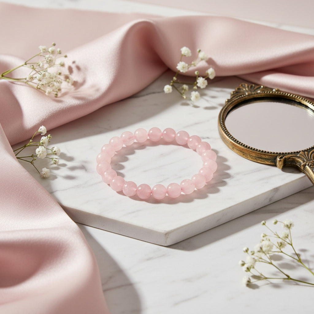 Natural Rose Quartz Bracelet