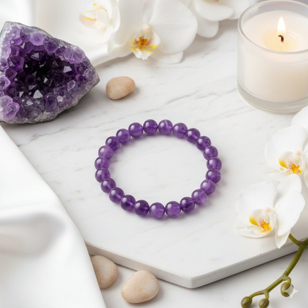 Natural Amythyst Bracelet