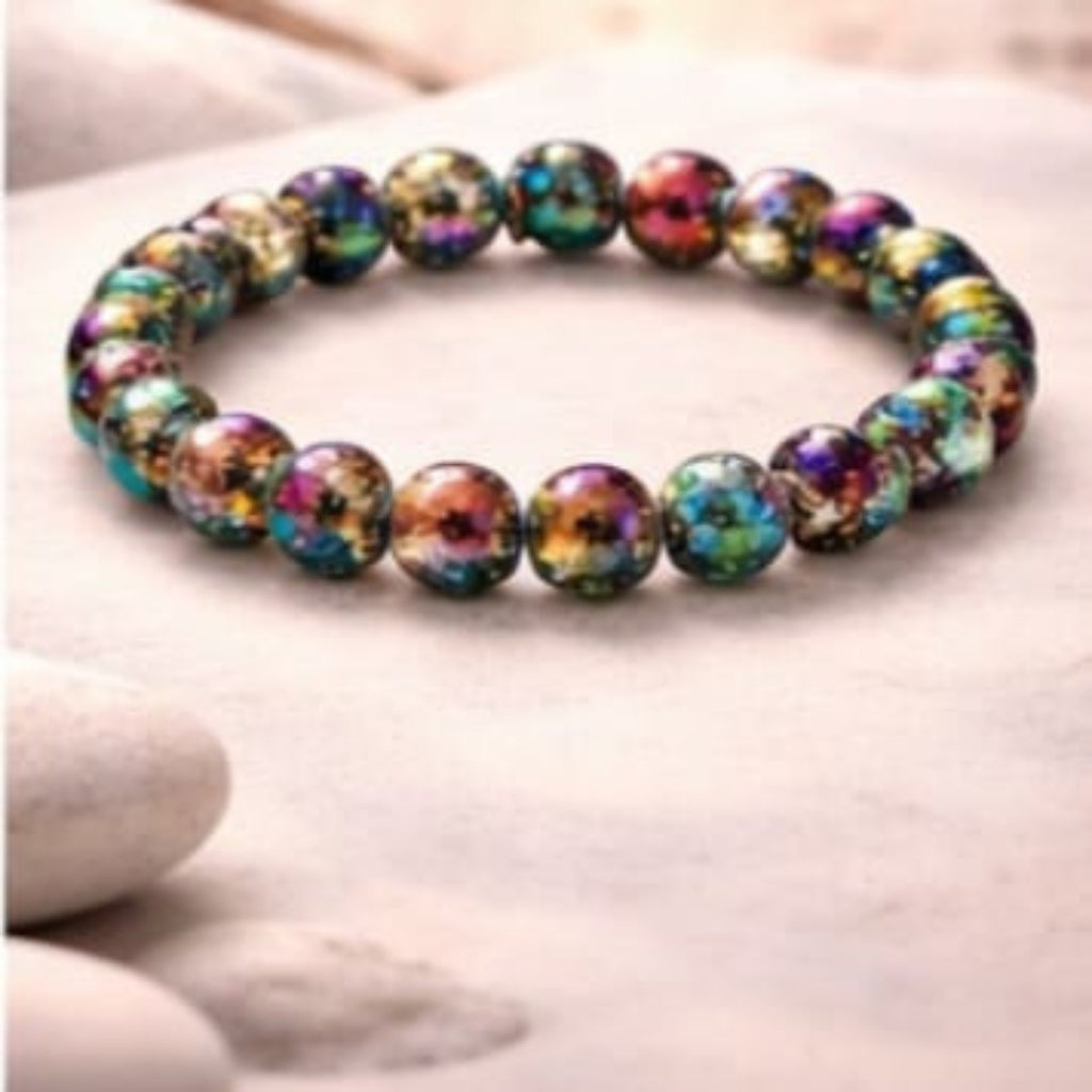 Natural Lava Titanium Bracelet