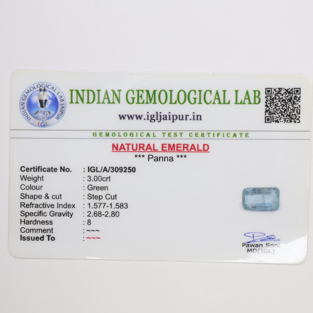 Natural Emerald 3.00ct