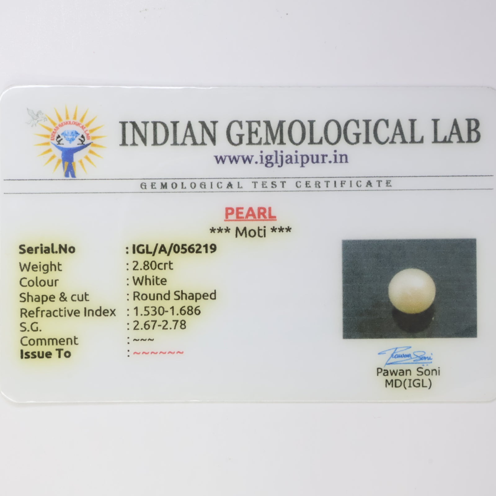 Natural Pearl (South Sea) 2.80ct