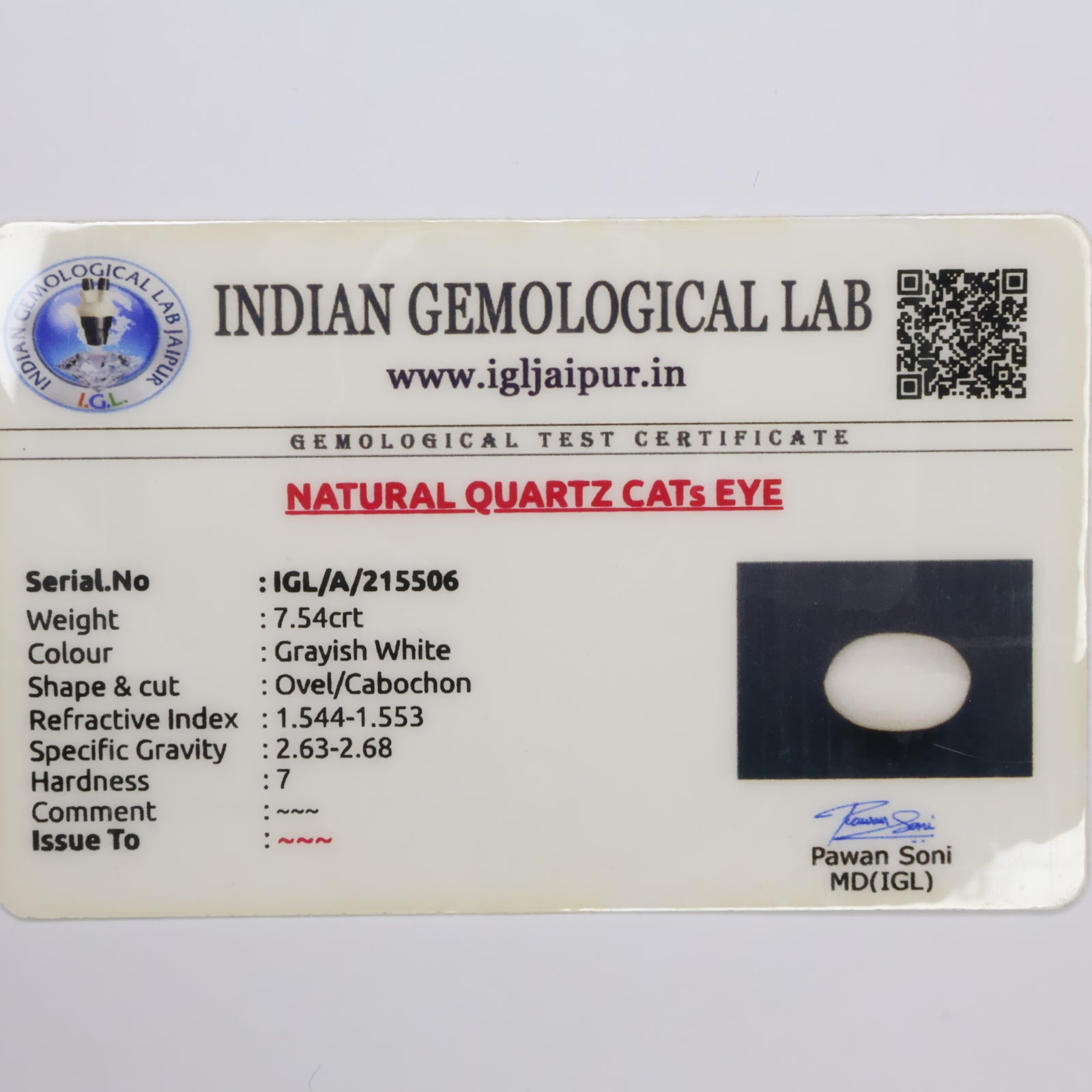 Natural Cat's Eye 7.54ct
