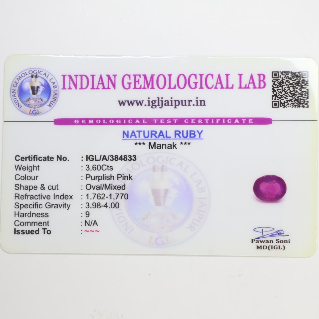 Natural Ruby 3.60ct