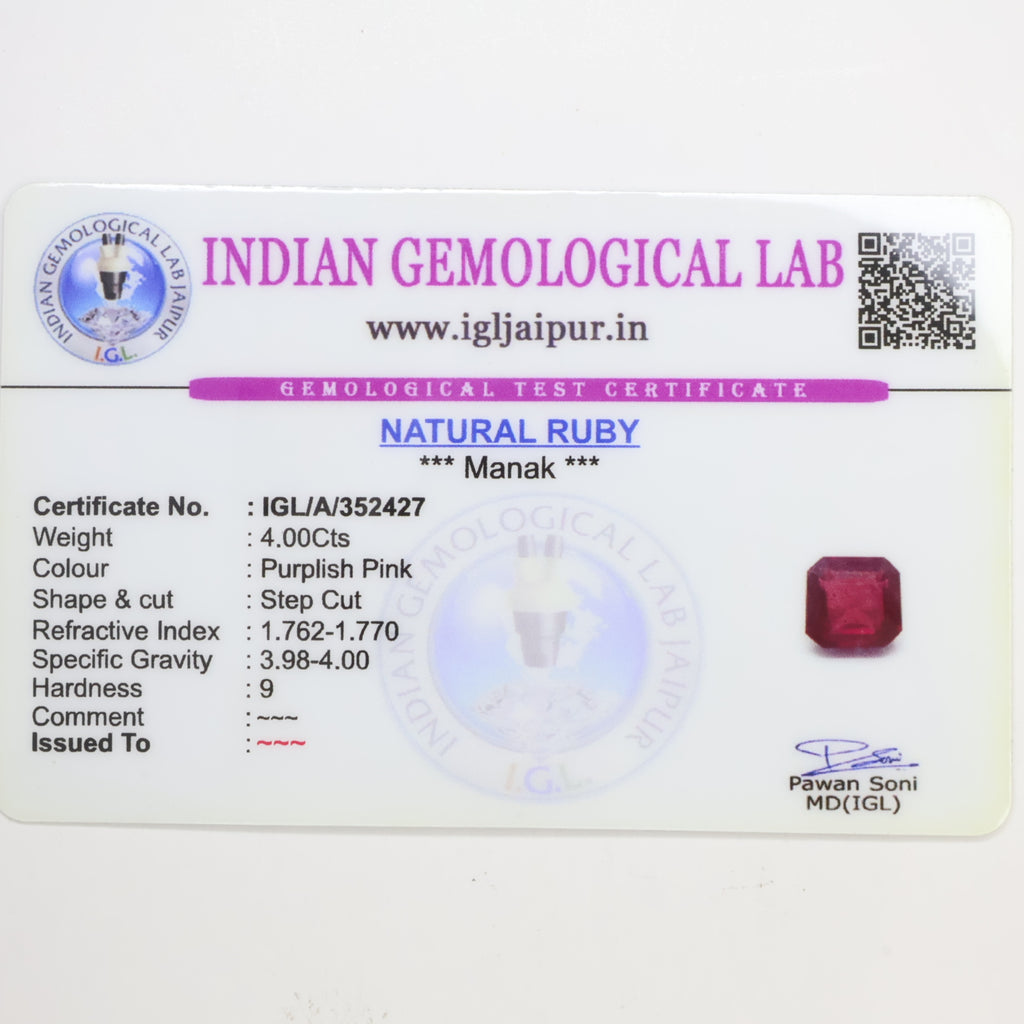 Natural Ruby 4.00ct