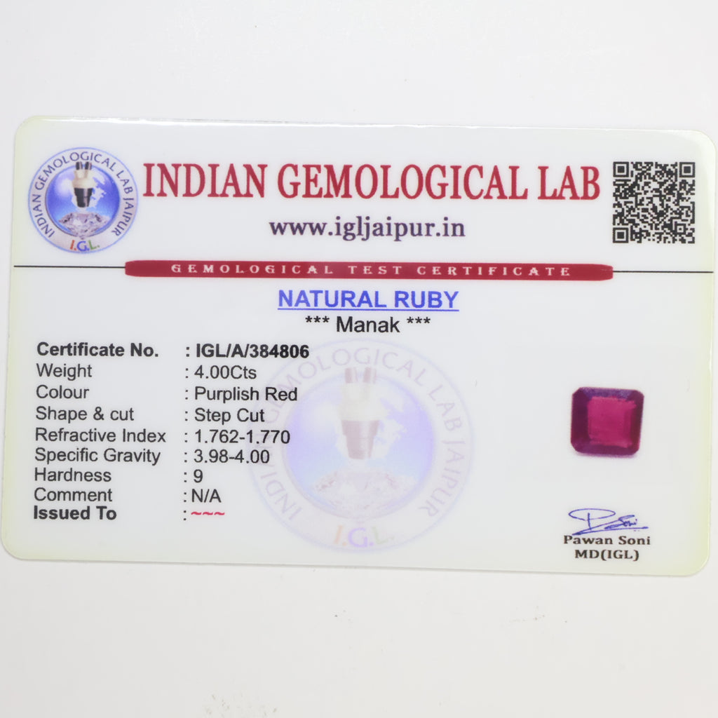Natural Ruby 4.00ct