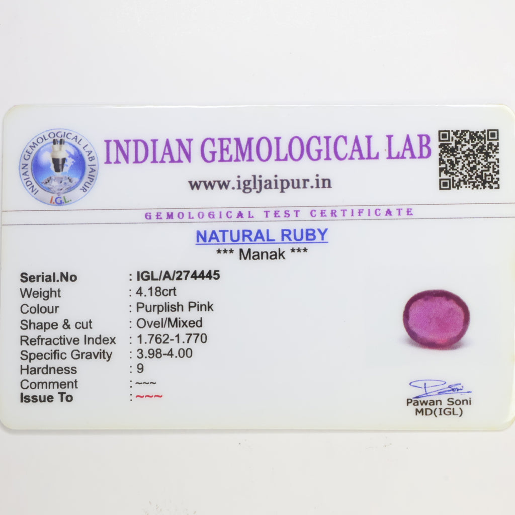 Natural Ruby 4.18ct