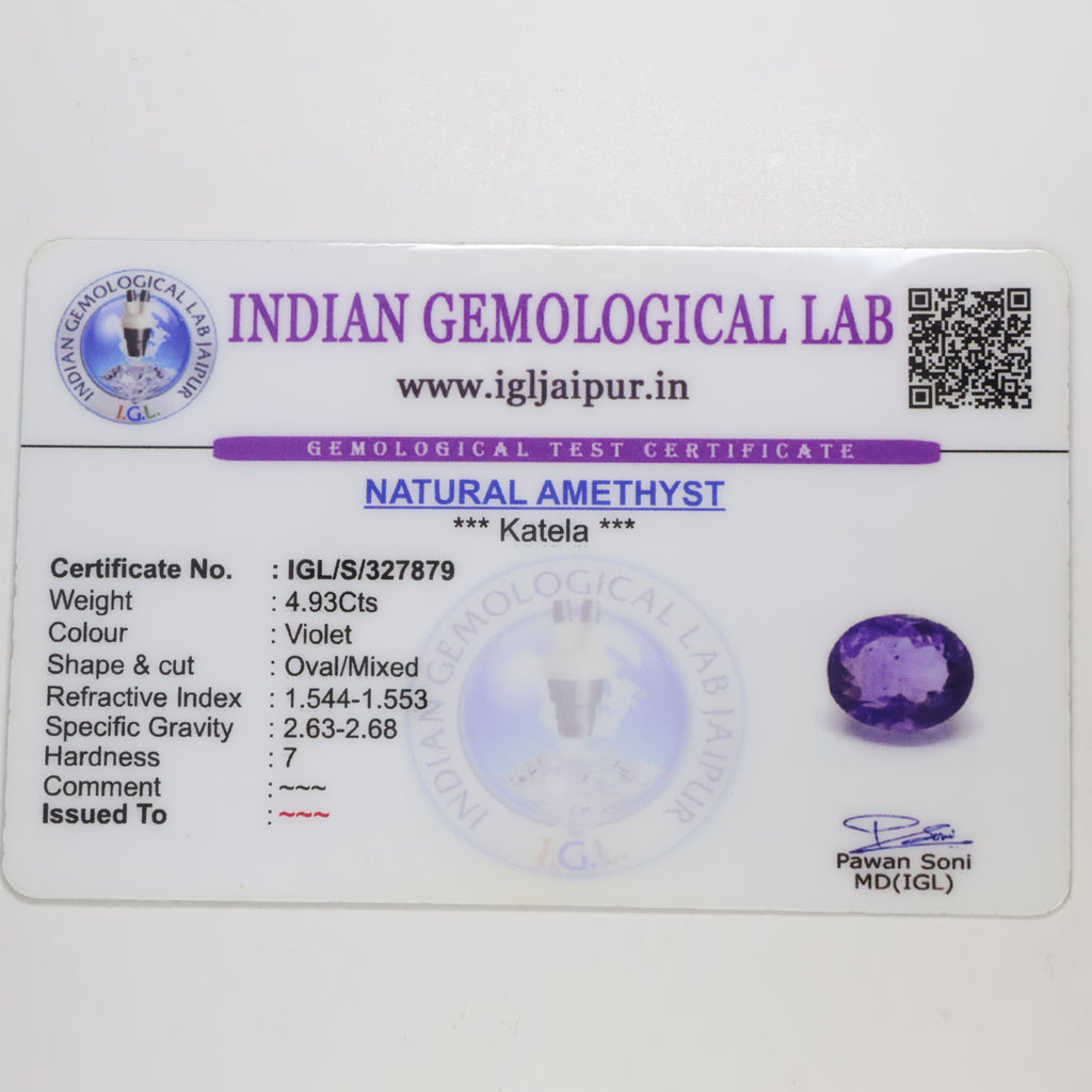 Natural Amythyst 4.93ct