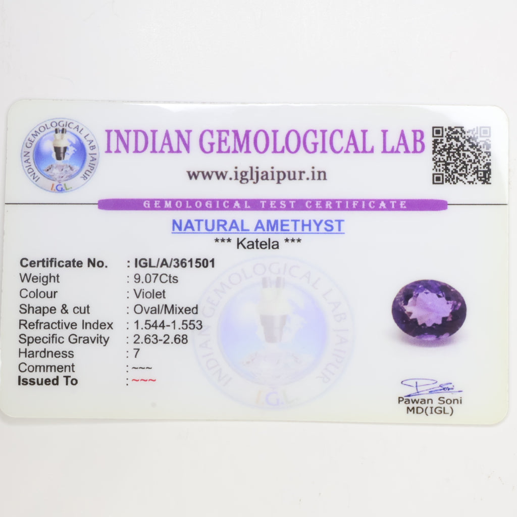 Natural Amythyst 9.07ct