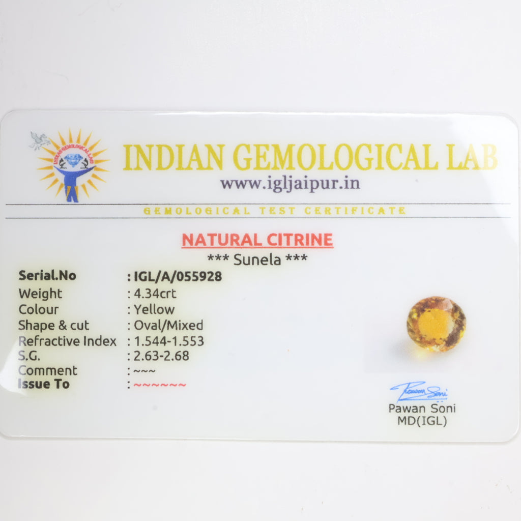 Natural Citrine 4.34ct