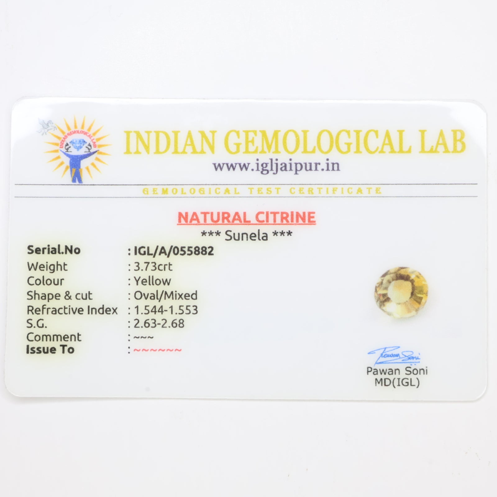 Natural Citrine 3.73ct