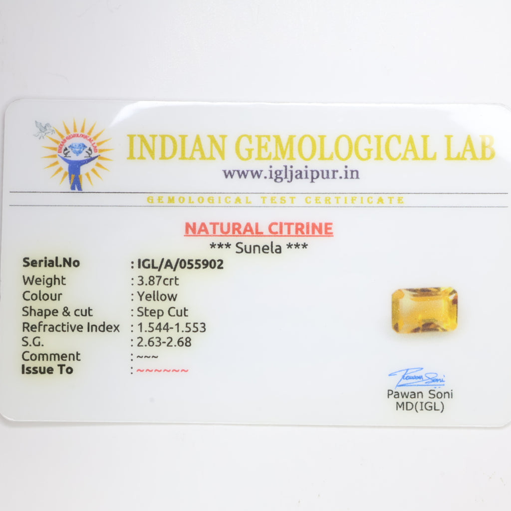 Natural Citrine 3.87ct