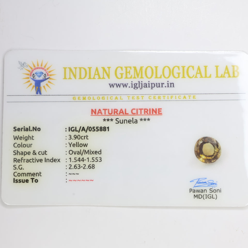 Natural Citrine 3.90ct