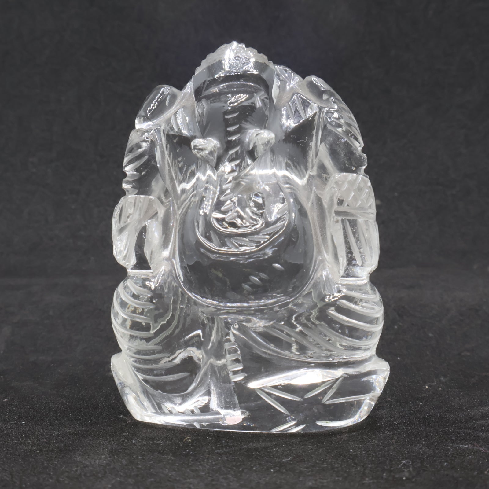Natural Sphatik Ganesh Ji 73g