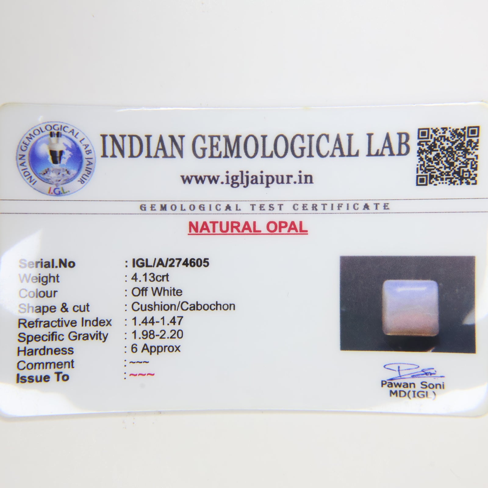 Natural Opal 4.13ct
