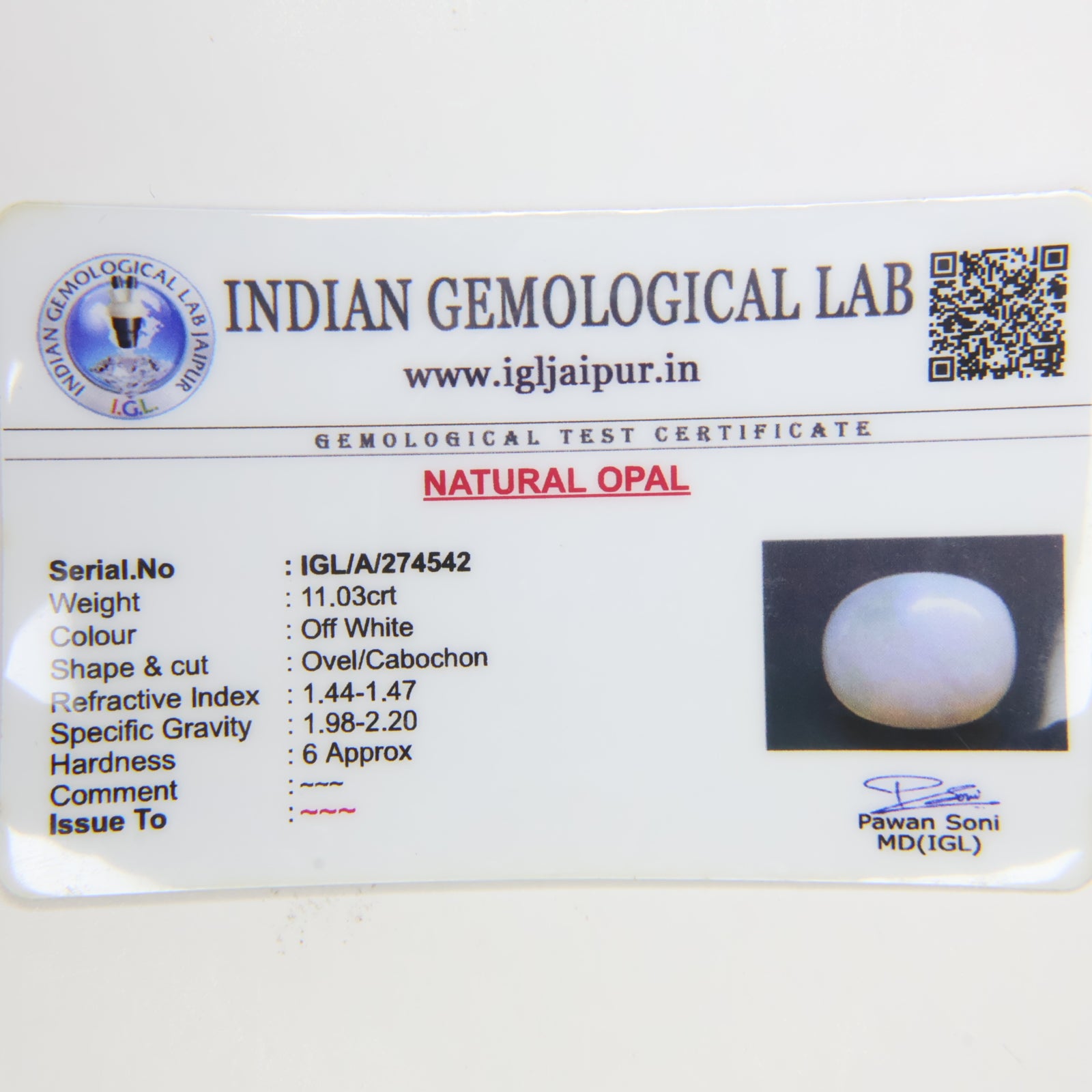 Natural Opal 11.03ct