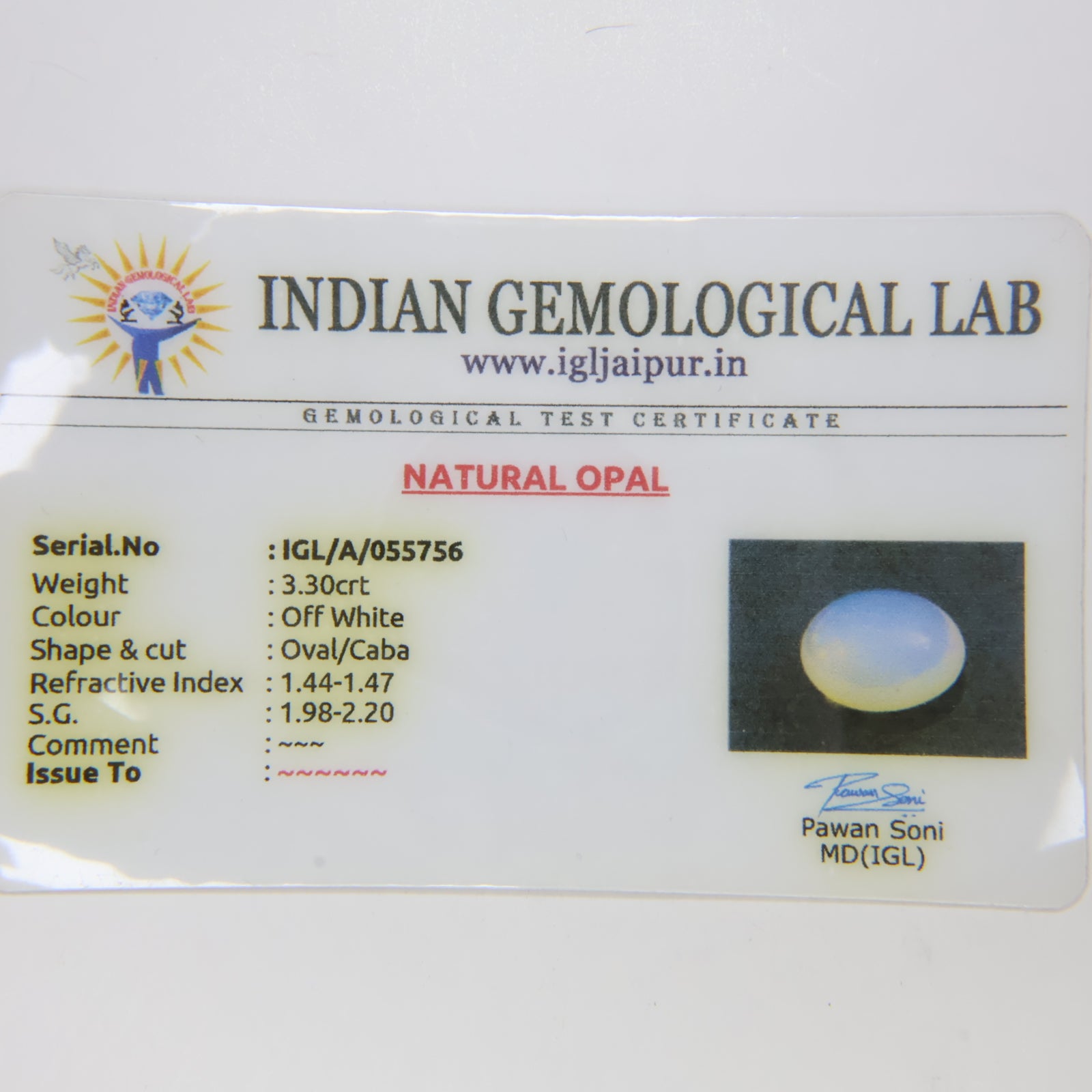 Natural Opal 3.30ct