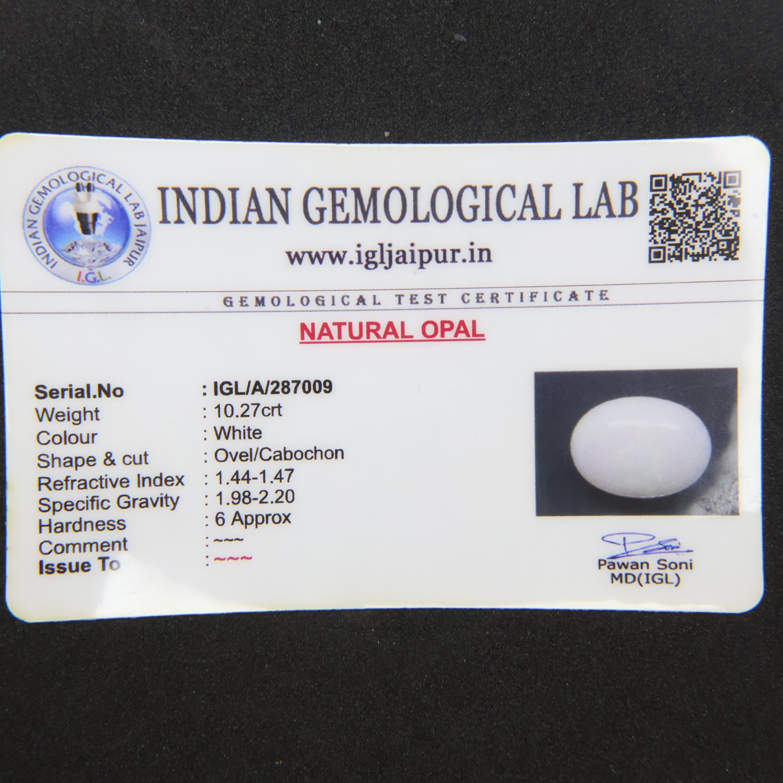 Natural Opal 10.27ct