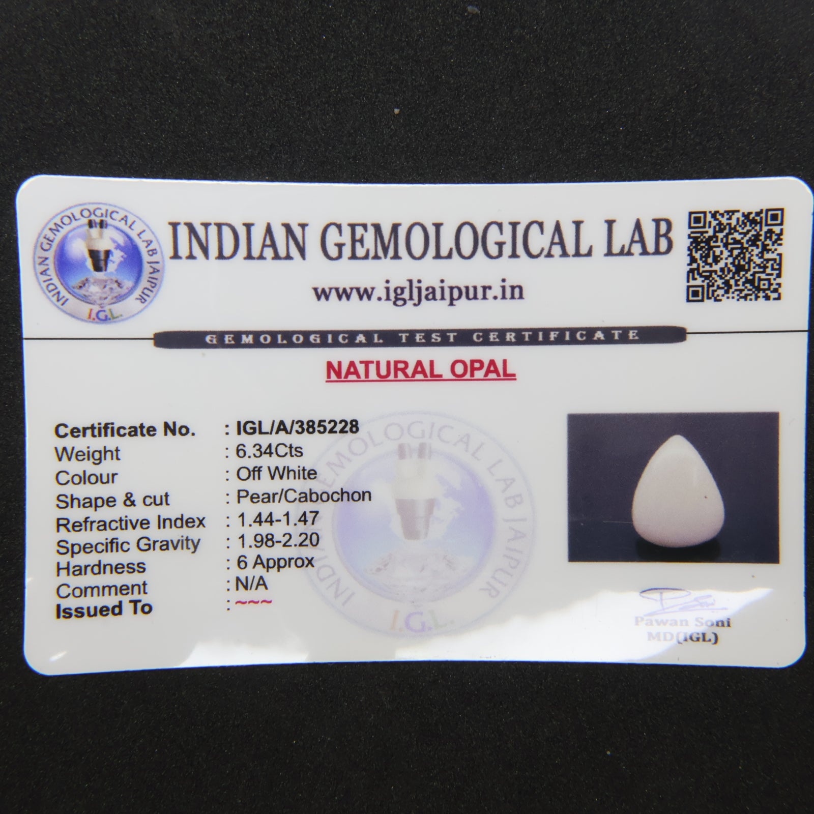 Natural Opal 6.34ct