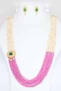 Gold & Precious Stones Necklace Set