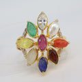 Navratna Gold Ladies Ring