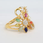 Navratna Gold Ladies Ring