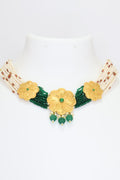 Gold & Precious Stones Necklace Set