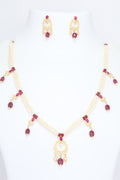 Gold & Precious Stones Necklace Set