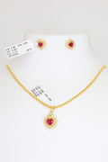 Gold Pendant Set