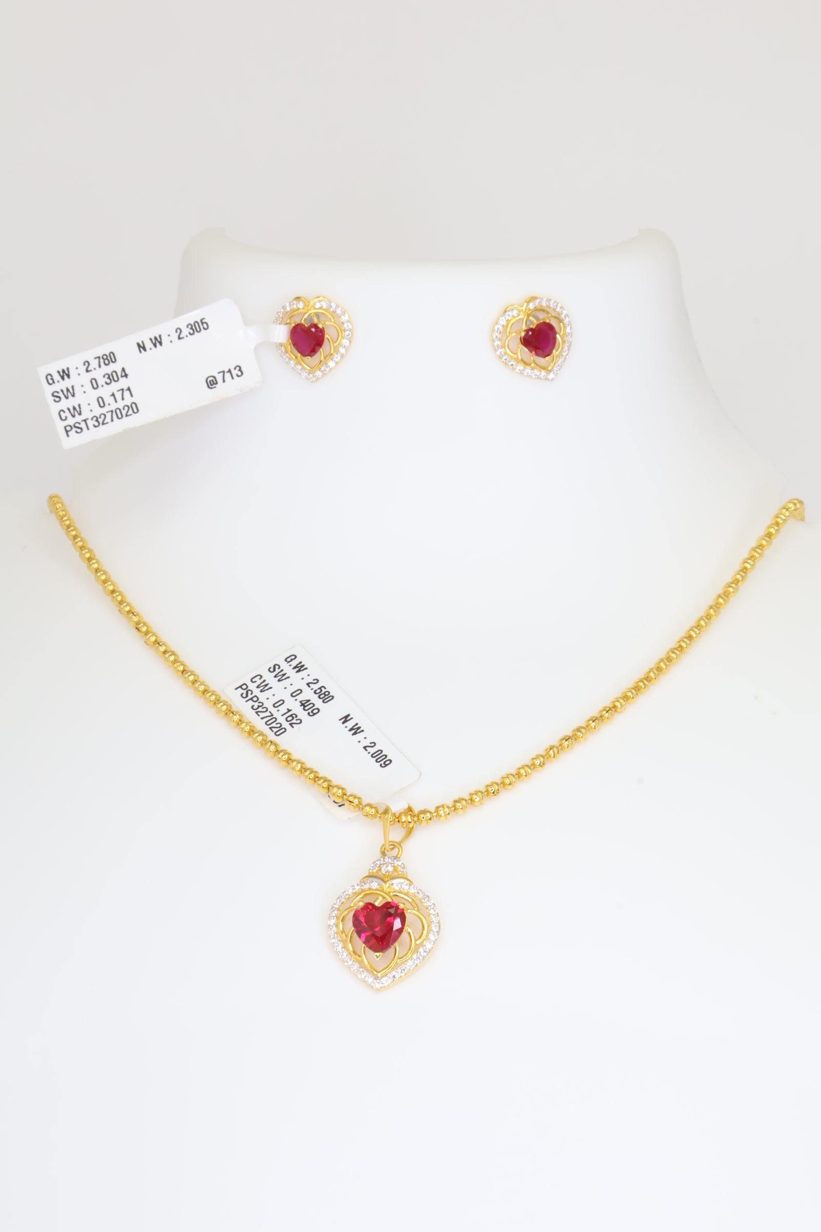 Gold Pendant Set