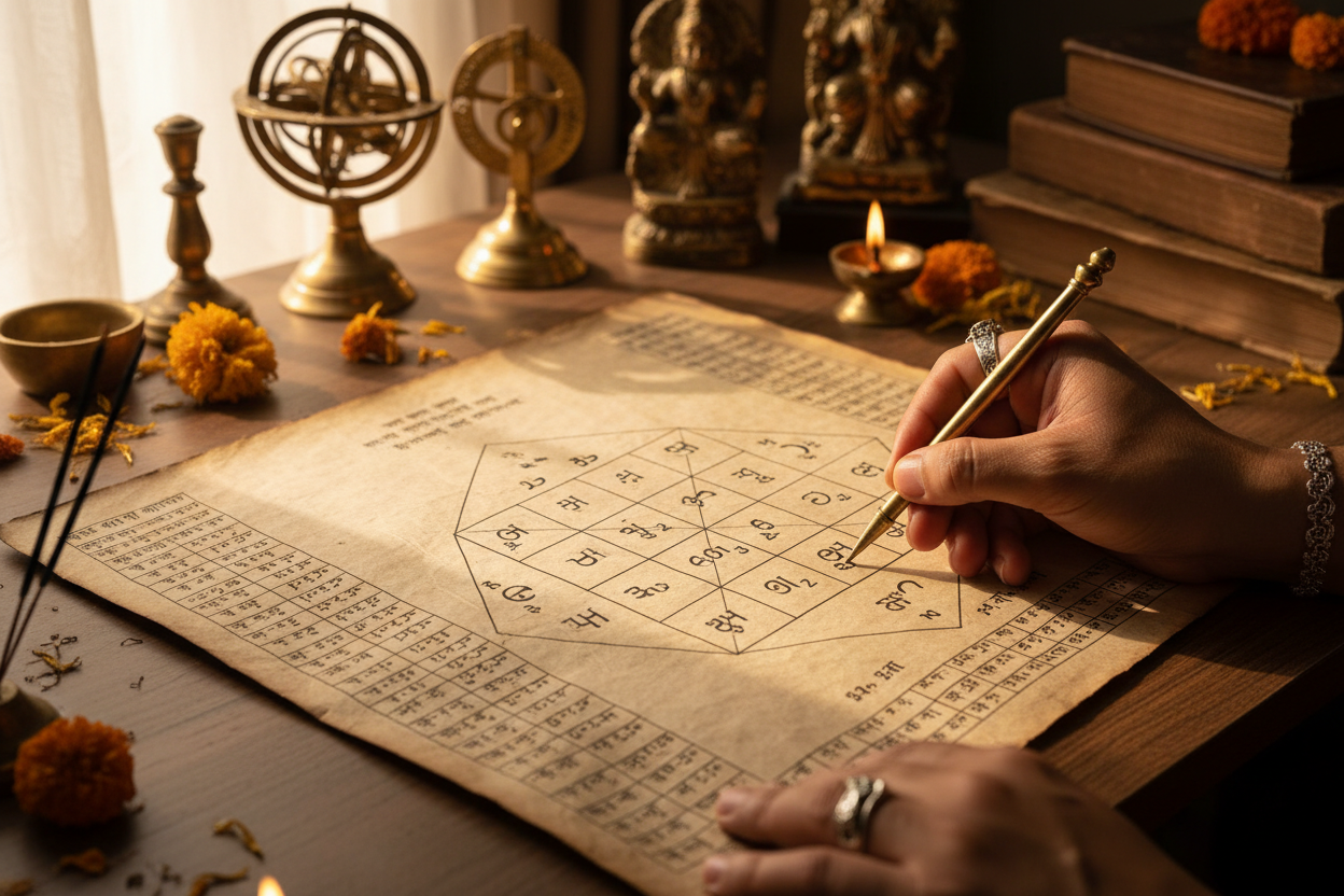 kundali making real image 