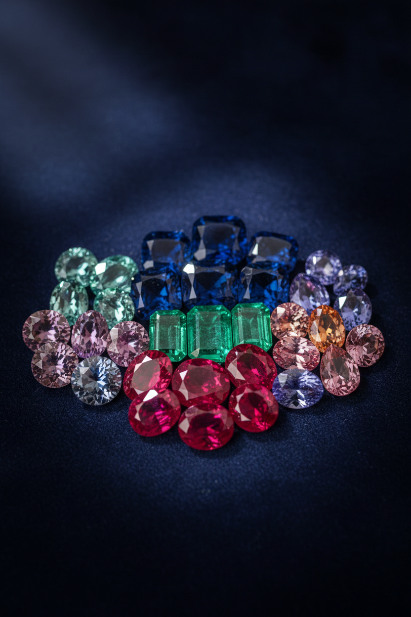 Rare and Premium Gemstones in portrait format