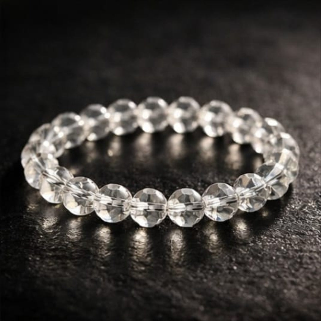 Natural Sphatik (Clear Quartz) Bracelet