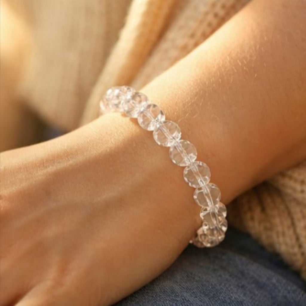 Natural Sphatik (Clear Quartz) Bracelet