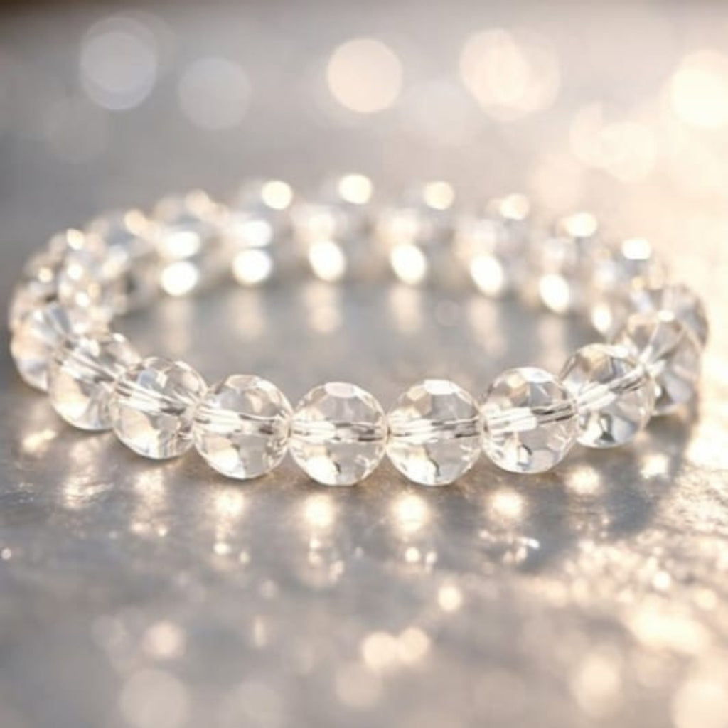 Natural Sphatik (Clear Quartz) Bracelet